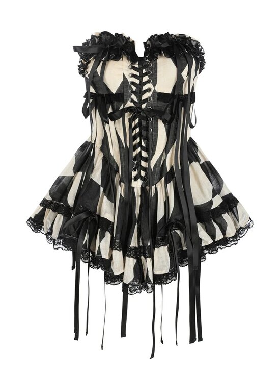 Selkie Tops - Selkie The Harlequin Main Stage Corset Top Medium